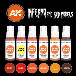 AK Interactive AK11604 Inferno and Red Creatures 6x17ml
