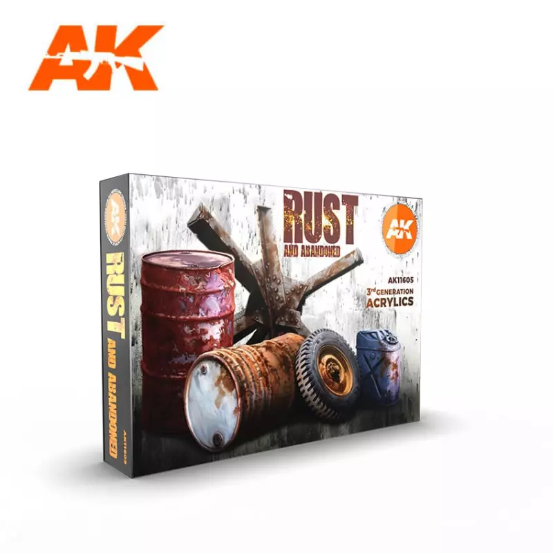  AK Interactive AK11605 Rust and Abandoned 6x17ml