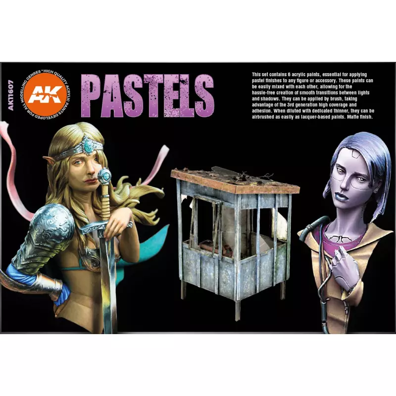 AK Interactive AK11607 Pastels Colors Set 6x17ml