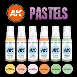 AK Interactive AK11607 Pastels Colors Set 6x17ml