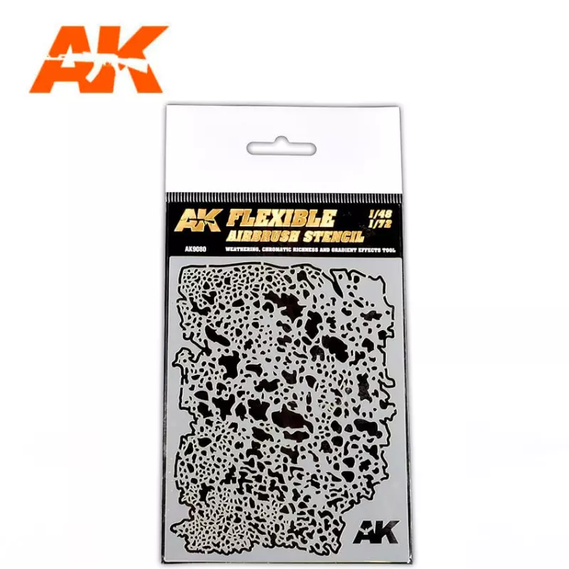  AK Interactive AK9080 Flexible Airbrush Stencil 1/48 – 1/72