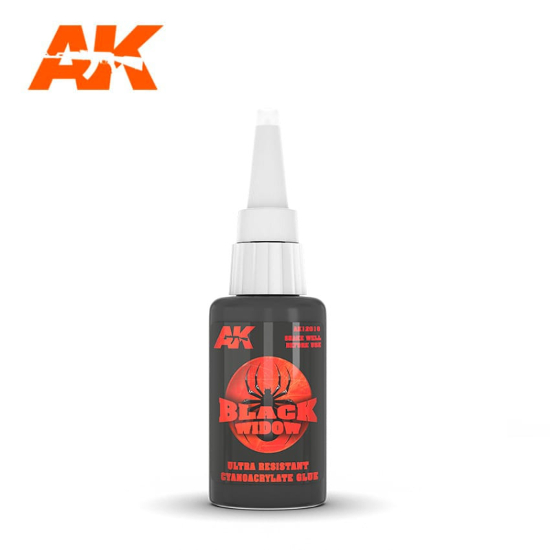                                     AK Interactive AK12016 Black Widow Colle Cyanoacrylate Ultra Résistante