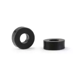 NSR 4858 Entretoises d'Axe Plastique 2 mm - 3/32" NOIR (10 pcs)