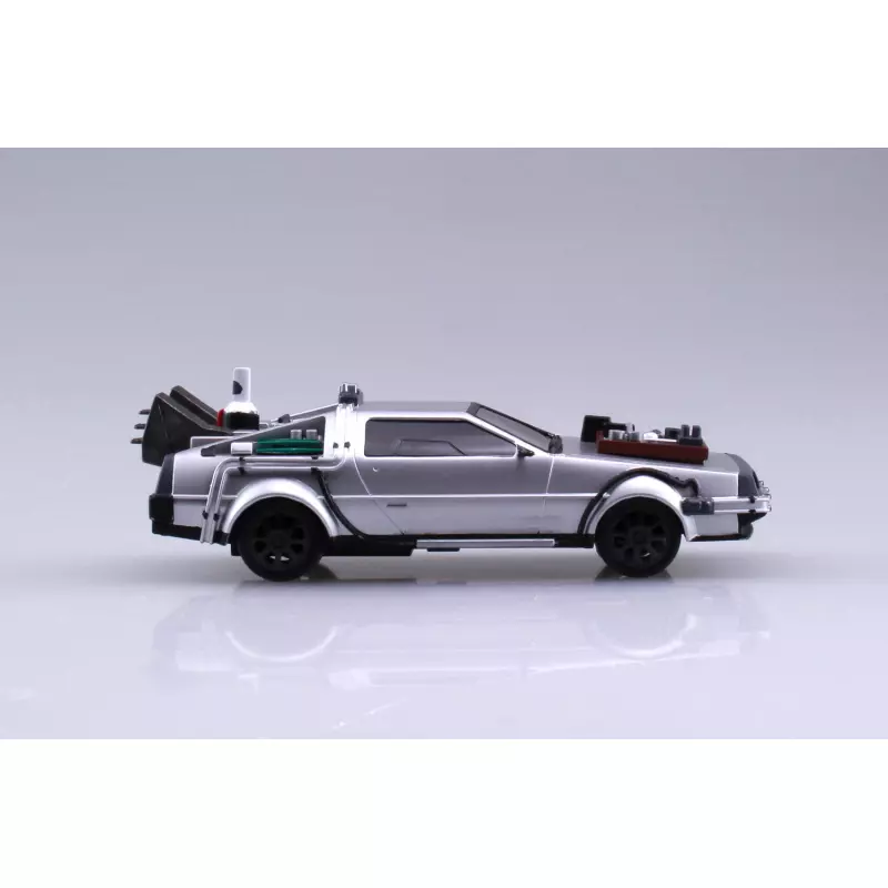 AOSHIMA 05477 Kit 1/43 Pullback DeLorean Back to the Futur Part III & Rail road