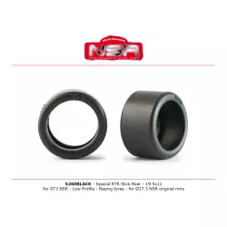 NSR 5260BLACK Special RTR Slick Rear for GT3 NSR - 19.5x11 - Low Profile - Racing tyres (4 pcs)