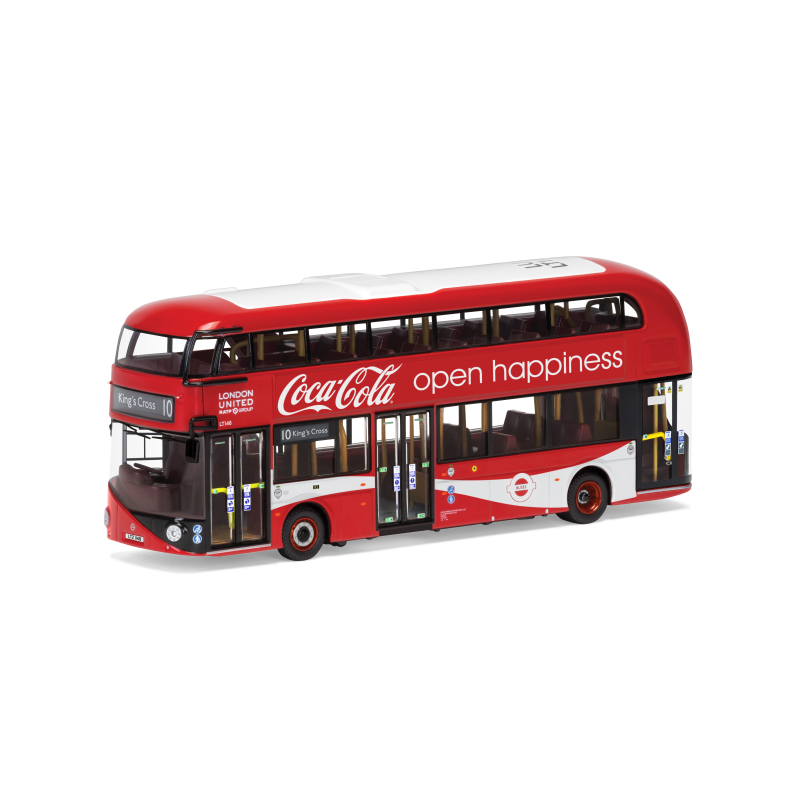                                     Corgi OM46623 New Routemaster - London United - LTZ 1148 - Route 10 - Kings Cross - Coca Cola