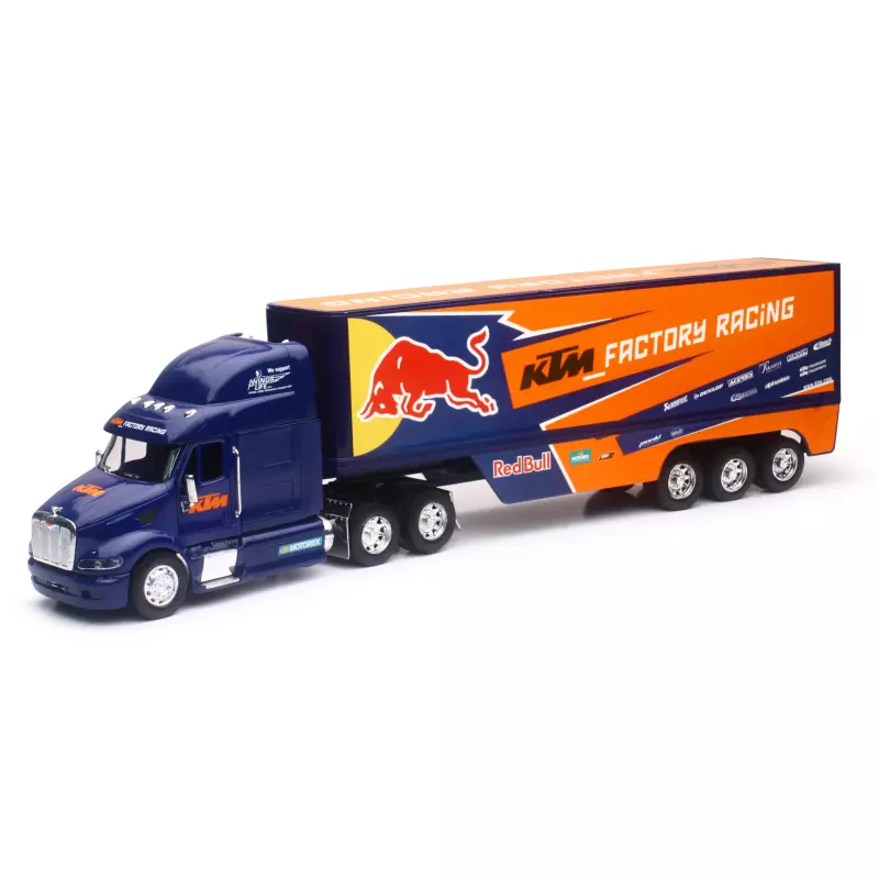  New Ray 14393 Camion Red Bull KTM Factory Team Truck 2017 (Peterbilt 387)