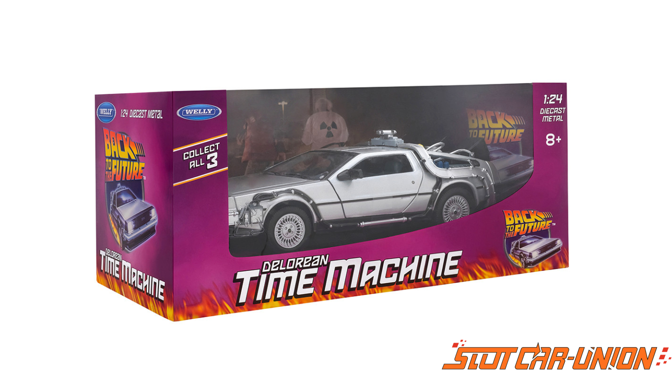 Welly Back To The Future I Delorean Time Machine 1 24 Slot Car Union