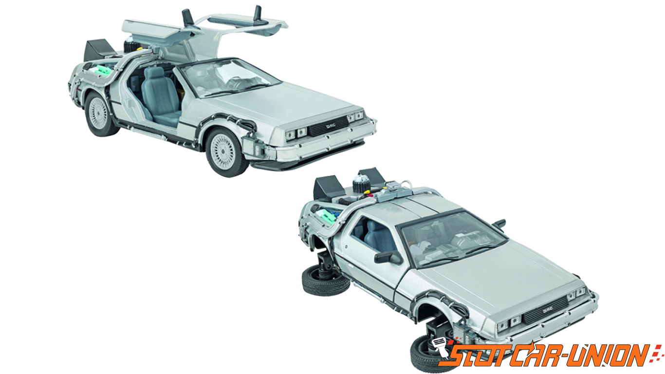 Welly Back To The Future Ii Delorean Time Machine 1 24 Slot Car Union