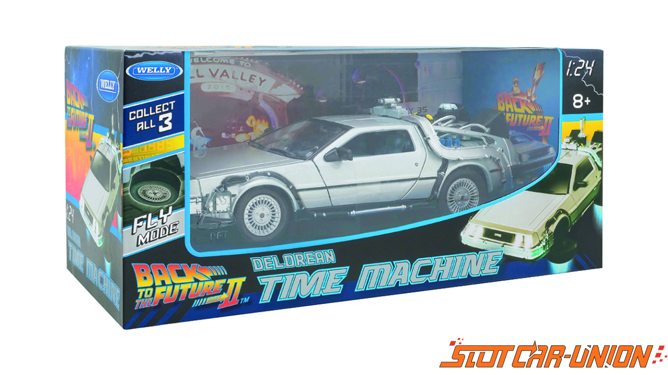 Welly Back To The Future Ii Delorean Time Machine 1 24 Slot Car Union