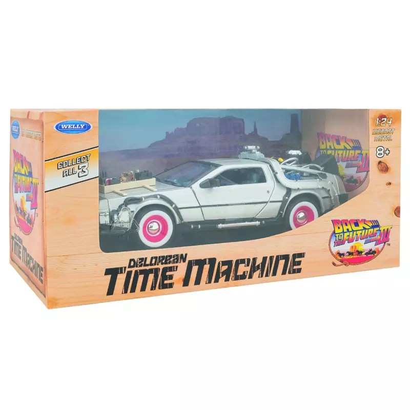 Welly 22444 Back to the Futur III, Delorean Time Machine 1:24