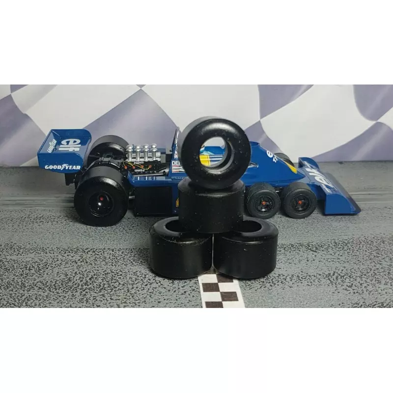  Paul Gage PGT-SXH-TYRELL P34 Urethane Tires Scalextric Tyrrell P34 x2