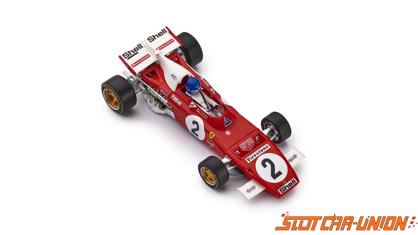 '71 Silverstone 1/32 Slot Car CAR05B Slot It Policar Ferrari 312 B2 Regazzoni 