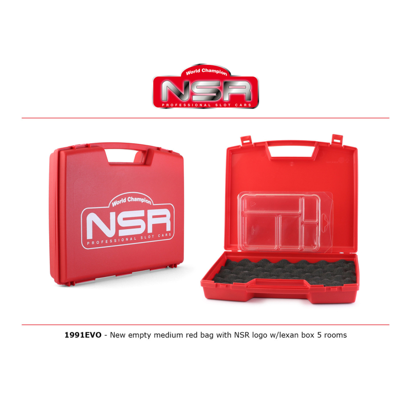NSR 1991EVO Nouveau Medium Bag vide avec éponge interne & boite lexan 5 places