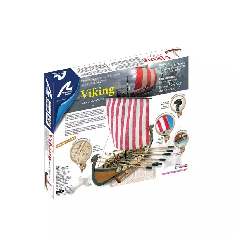 Artesanía Latina 19001-N Wooden Model Ship Kit: New Viking 1/75