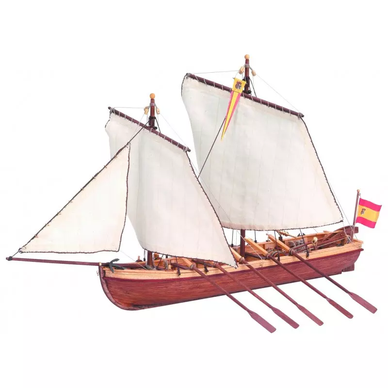 Artesanía Latina 19014 Maquette Bateau en Bois: Canot du Capitaine Santisima Trinidad 1/50