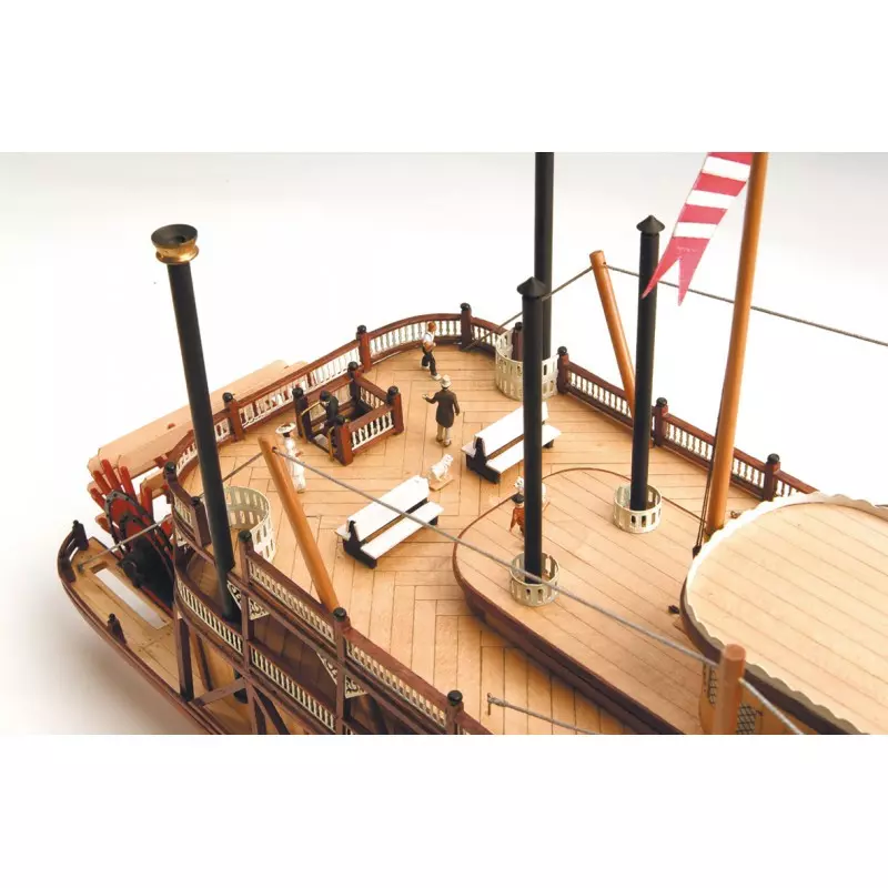 Artesanía Latina 20505 Wooden Model Ship: King of the Mississippi II Steamboat 1/80