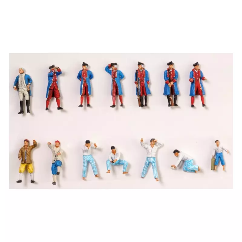 Artesanía Latina 22517-F L'Hermione La Fayette's 14 figurines set