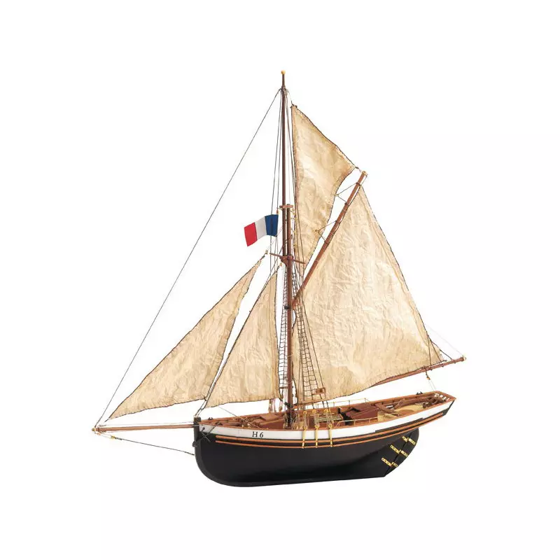Artesanía Latina 22180 Wooden Model Ship Kit: Jolie Brise Cutter 1/50