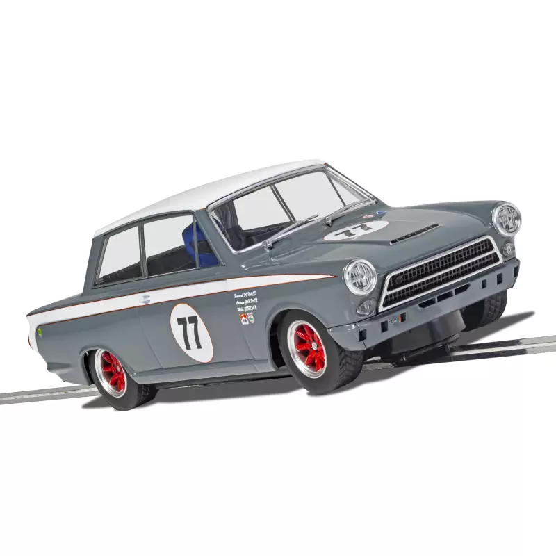 Scalextric C4177 Ford Lotus Cortina - JRT - Howard Donald/Andrew Jordan No.77