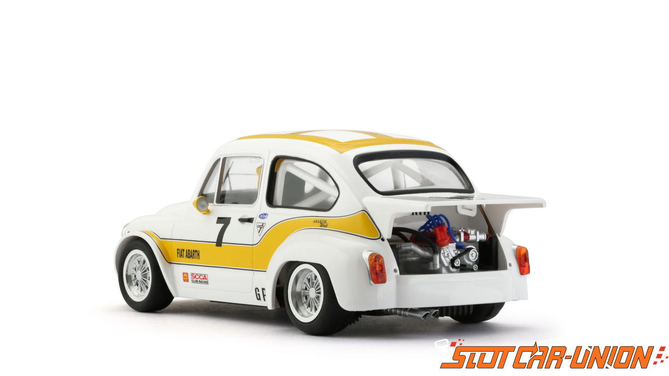 SLOT 1/32 FIAT ABARTH 1000 TCR COMPLETE KIT WITH MECHANICS WHITE CLASSIC 