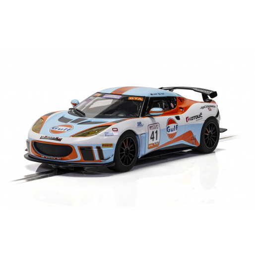 Scalextric Lotus Evora #41 Gulf Edition 132 Slot Race Car C4183 for sale online 