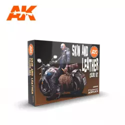 AK Interactive AK11613 Set Couleurs Peau et Cuir 6x17ml
