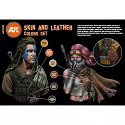 AK Interactive AK11613 Skin and Leather Colors Set 6x17ml
