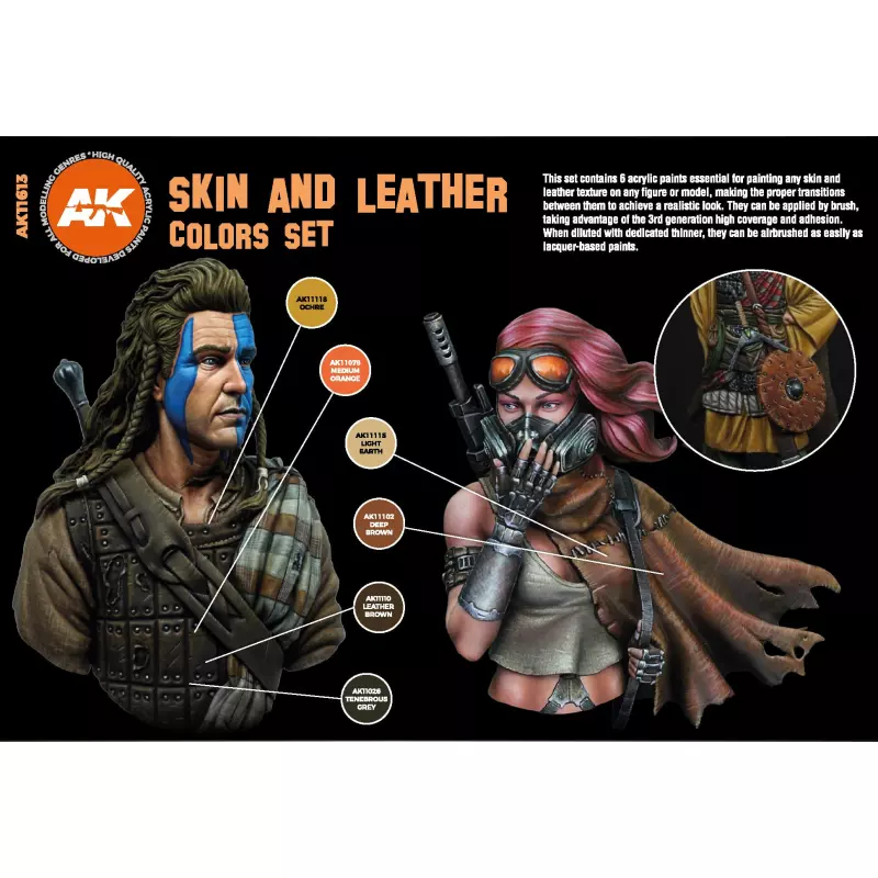 AK Interactive FLESH AND SKIN COLORS SET - FIGURE SERIES - Paint Sets - AK  Interactive - Paints - Sklep Modelarski Agtom