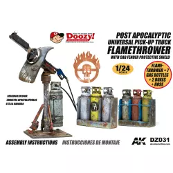 Doozy DZ030 Post Apocalyiptic Universal Pick-Up Truck Flamethrower with Car Fender Protective Shield