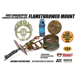 Doozy DZ032 Post Apocalyptic Universal Steel Drum Hatch with Flamethrower Mount