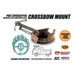 Doozy DZ033 Post Apocalyptic Universal Steel Drum Hatch with Crossbow Mount