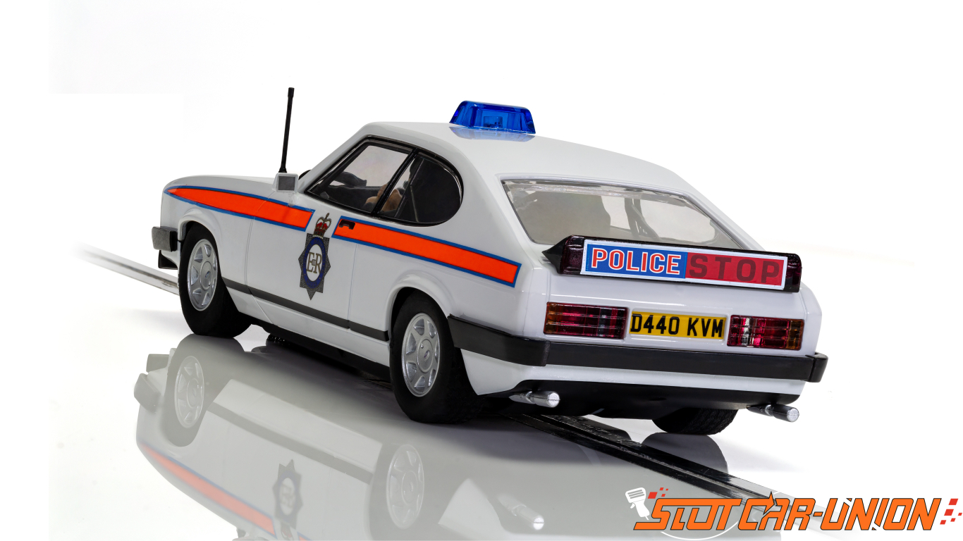 Scalextric C4153 Ford Capri MK3 - Greater Manchester Police - Slot 