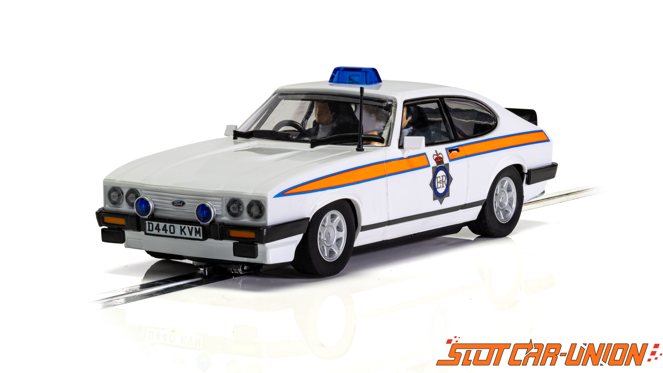 Scalextric C4153 Ford Capri MK3 - Greater Manchester Police - Slot 