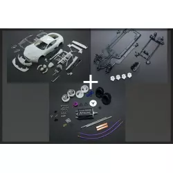 Black Arrow BACMKITA AM DBR9 White Body Kit + Chassis In-Line Kit + Mechanical Kit