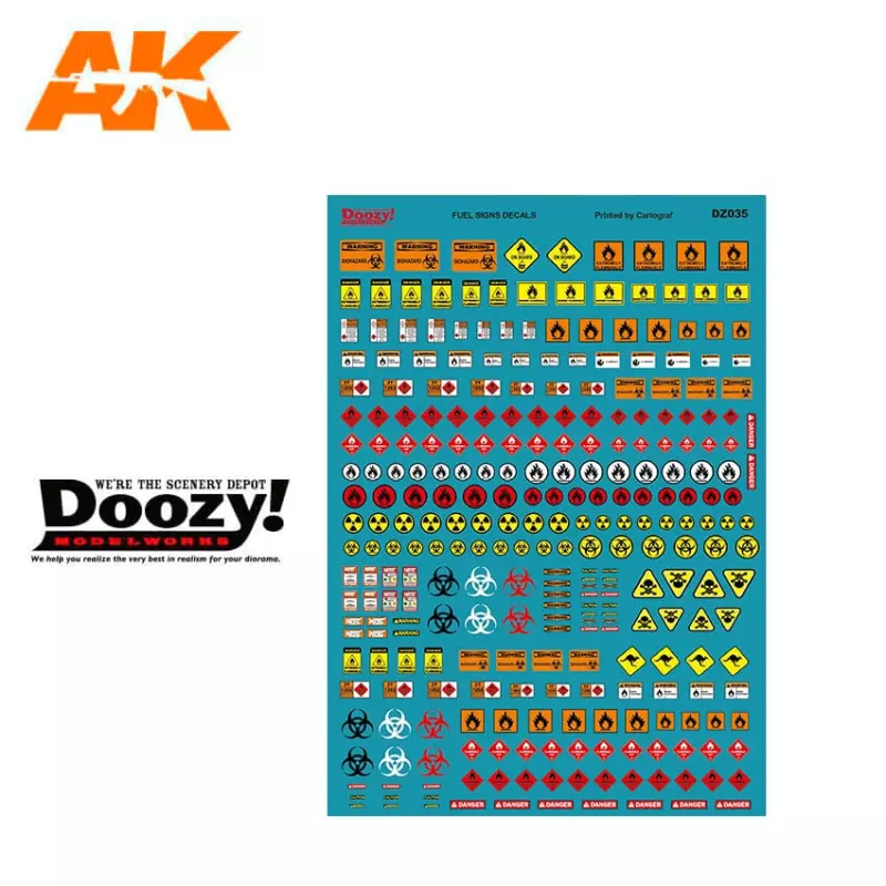  Doozy DZ035 Assorted Fuel Signs Decals