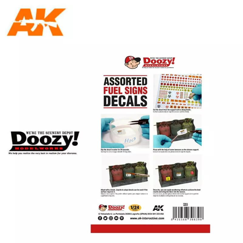 Doozy DZ035 Assorted Fuel Signs Decals