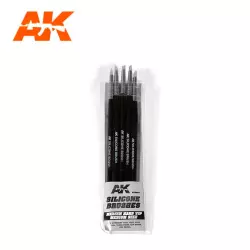 AK Interactive AK9086 Silicone Brushes Medium Tip Medium (5 Silicone Pencils)