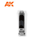 AK Interactive AK9086 Silicone Brushes Medium Tip Medium (5 Silicone Pencils)
