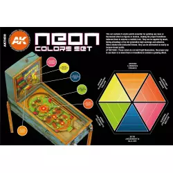 AK Interactive AK11610 Neon Colors Set 6x17ml