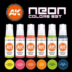 AK Interactive AK11610 Neon Colors Set 6x17ml
