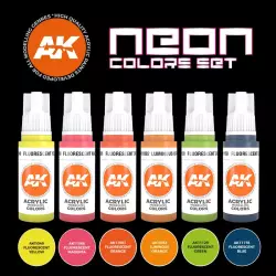 AK Interactive AK11610 Set Couleurs Néon 6x17ml