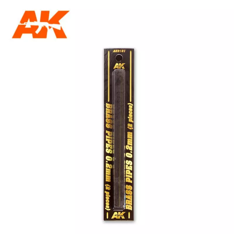  AK Interactive AK9101 Brass Pipes 0.2mm (2 pcs)