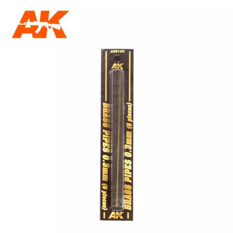 AK Interactive AK9101 Brass Pipes 0.2mm (2 pcs)