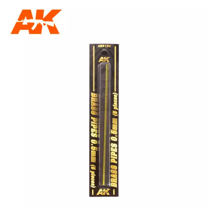 AK Interactive AK9101 Brass Pipes 0.2mm (2 pcs)