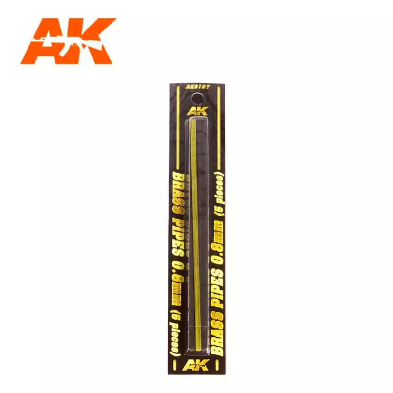  AK Interactive AK9101 Brass Pipes 0.2mm (2 pcs)