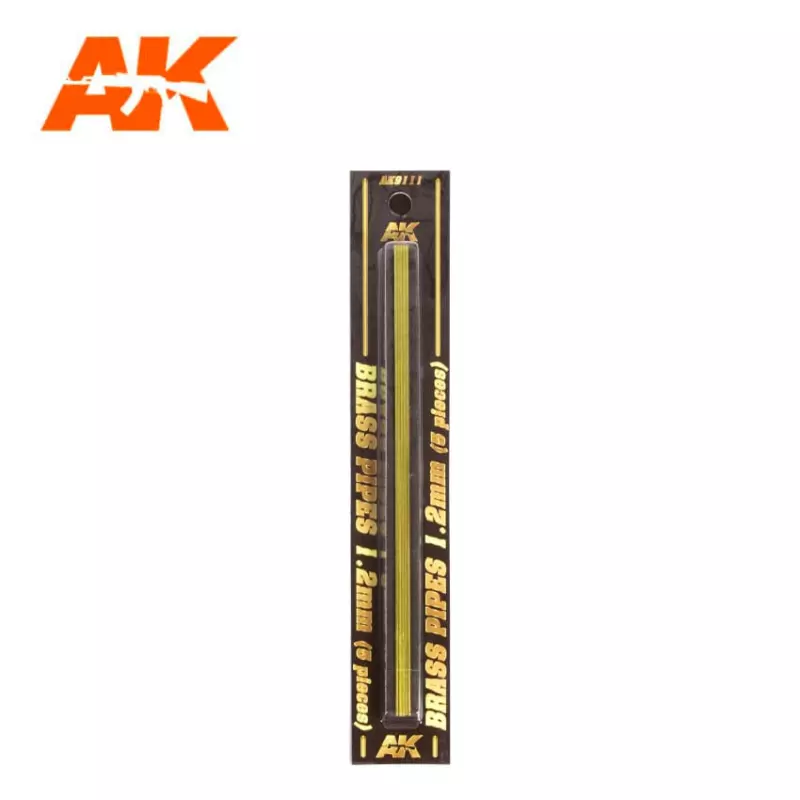 AK Interactive AK9101 Brass Pipes 0.2mm (2 pcs)