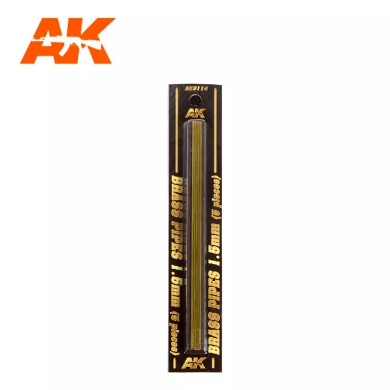  AK Interactive AK9101 Brass Pipes 0.2mm (2 pcs)