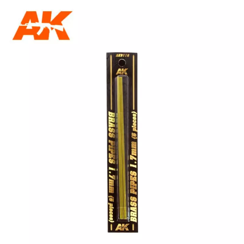 AK Interactive AK9101 Tubes Laiton 0.2mm (2 pcs)