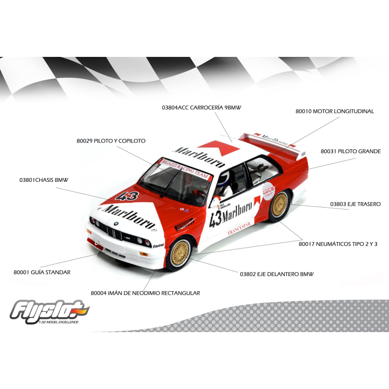 Flyslot 038103 BMW M3 E30 4H Jarama 1987